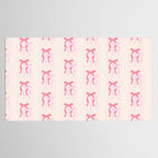 Striped Bows in Pinks Tablecloth Gallery Image 2