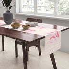 Striped Bows in Pinks Table Runner Gallery Image 2