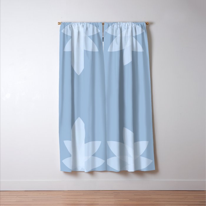 Lotus Flower Minimalism X Window Curtain Gallery Image 3