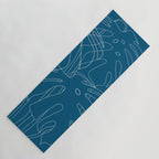 Monstera No2 Blue Yoga Mat Gallery Image 1