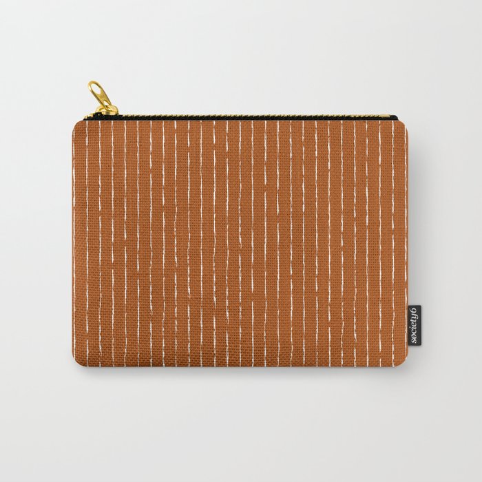 Lines II (Rust) Carry All Pouch Gallery Image 1