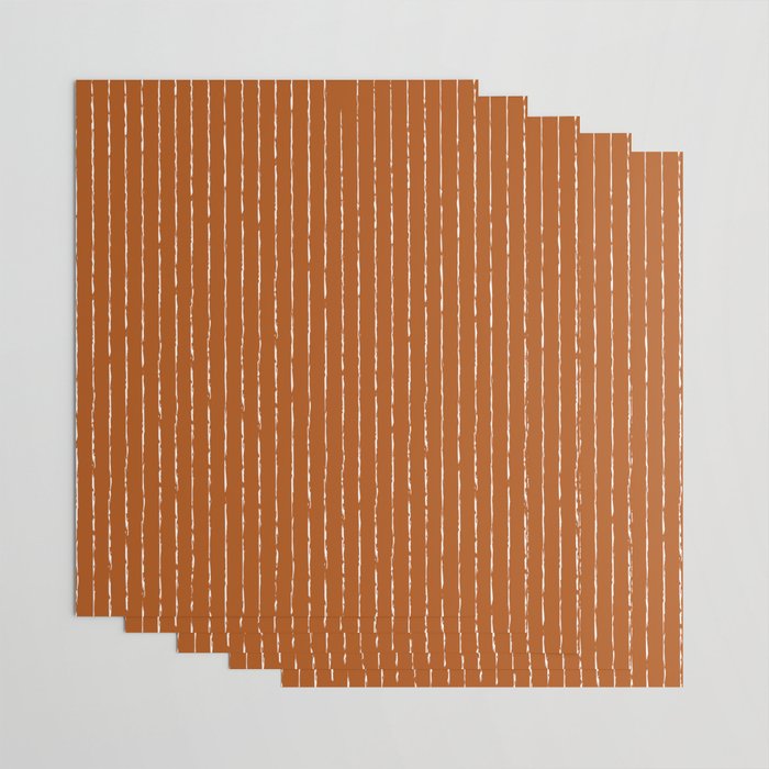 Lines II (Rust) Wrapping Paper Gallery Image 3