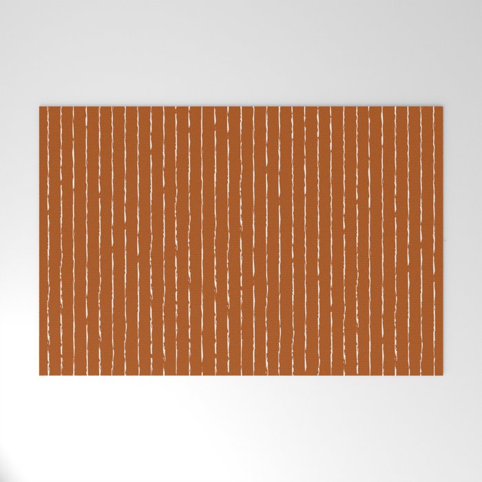 Lines II (Rust) Welcome Mat Gallery Image 1