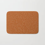 Lines II (Rust) Bath Mat Gallery Image 1