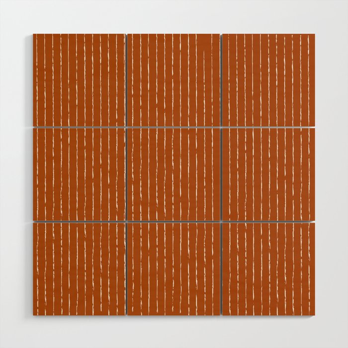 Lines II (Rust) Wood Wall Art Gallery Image 1