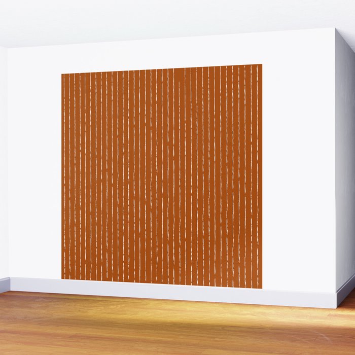 Lines II (Rust) Wall Mural Gallery Image 2