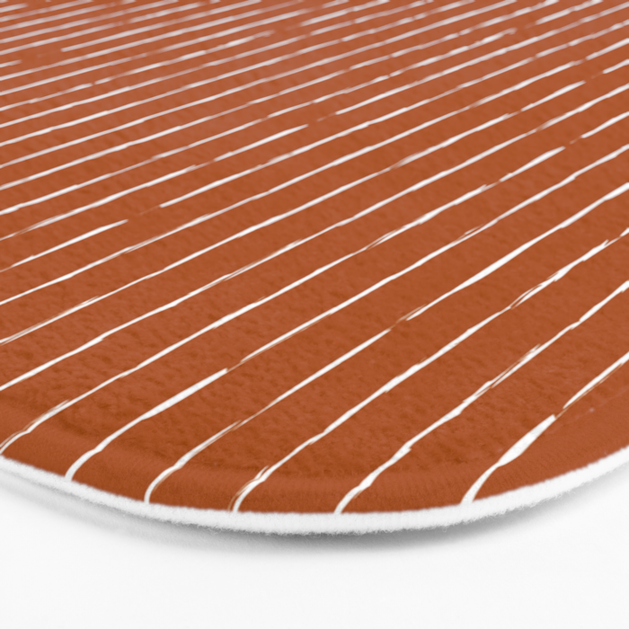 Lines II (Rust) Bath Mat Gallery Image 3