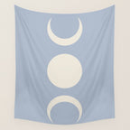 Moon Minimalism - Blue Wall Tapestry Gallery Image 4
