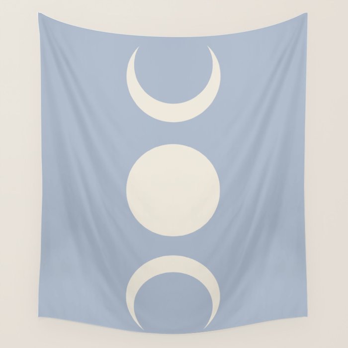 Moon Minimalism - Blue Wall Tapestry Gallery Image 4