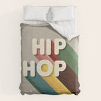 HIP HOP - retro typography Comforter Gallery Image 6
