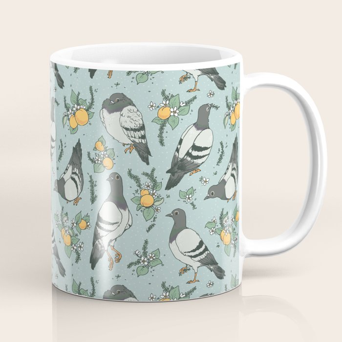 Pigeons, Apricots, and Thyme Coffee Mug Gallery Image 1