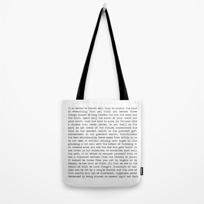 The Wisdom of Buddha Tote Bag Gallery Image 2