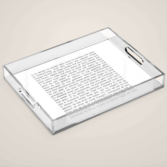 The Wisdom of Buddha Acrylic Tray Gallery Image 1