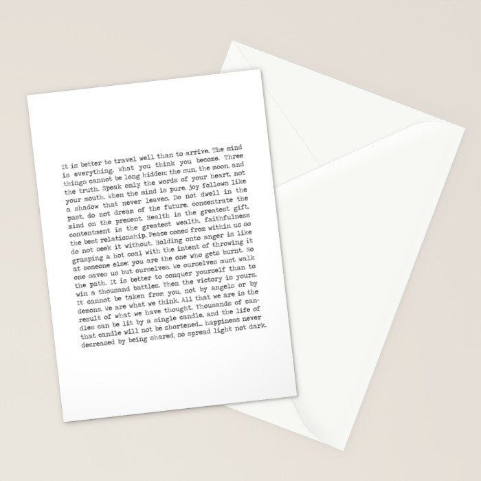 The Wisdom of Buddha Stationery Card Gallery Image 2