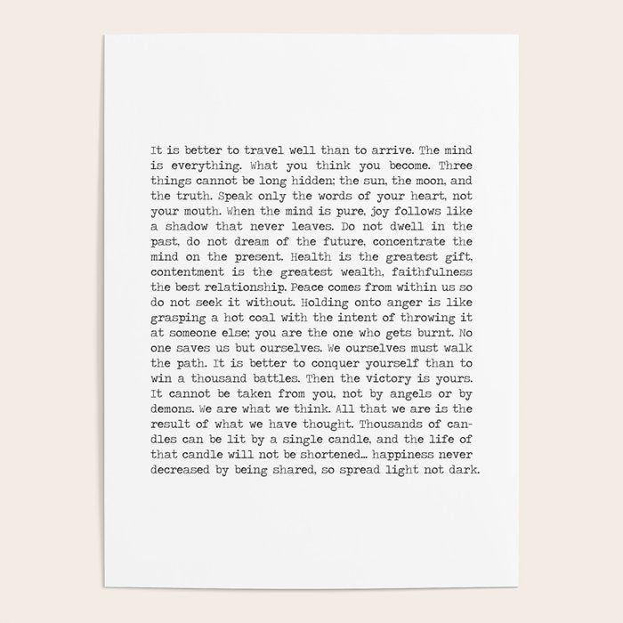 The Wisdom of Buddha Poster