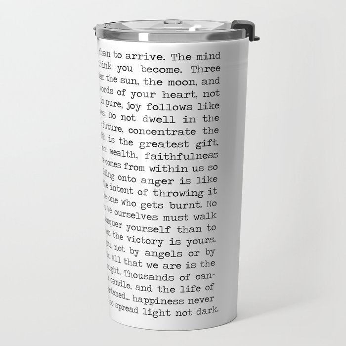 The Wisdom of Buddha Travel Mug Gallery Image 2