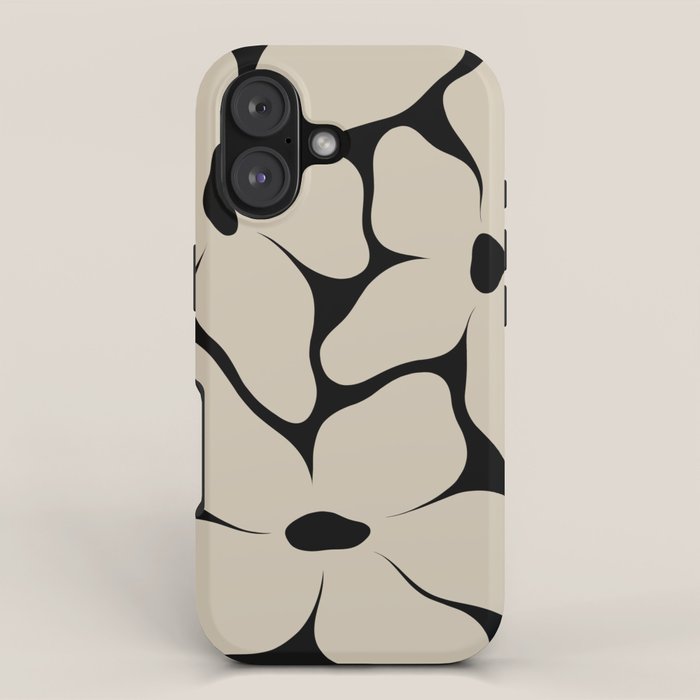 Vanilla Flower Black Iphone Case