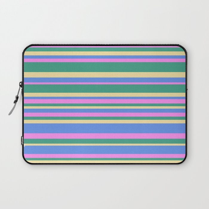 Classic Stripes XV - 90s Pastel Laptop Sleeve Gallery Image 1