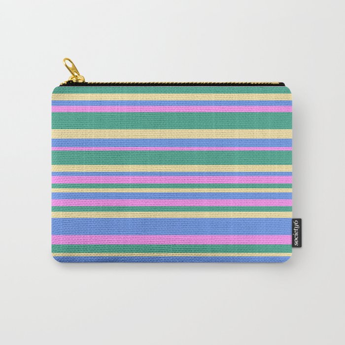 Classic Stripes XV - 90s Pastel Carry All Pouch Gallery Image 1