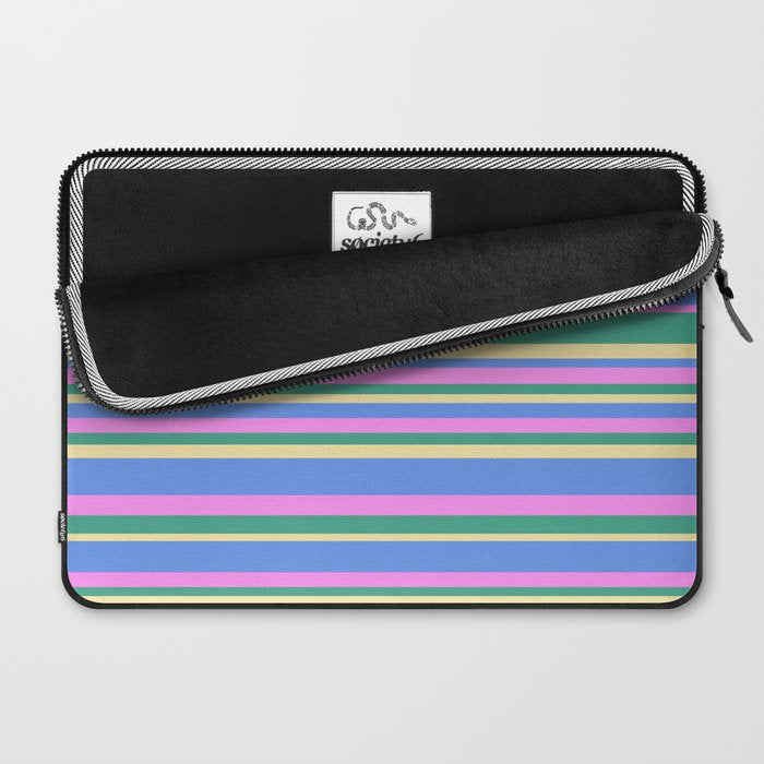 Classic Stripes XV - 90s Pastel Laptop Sleeve Gallery Image 2