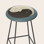 Hidden cat 9 blue yin yang kitty hug Stool Gallery Image 2