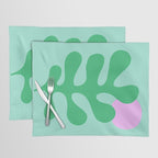 Matisse Poster 2. Leaf & Sun in Green & Pink Placemat Gallery Image 1