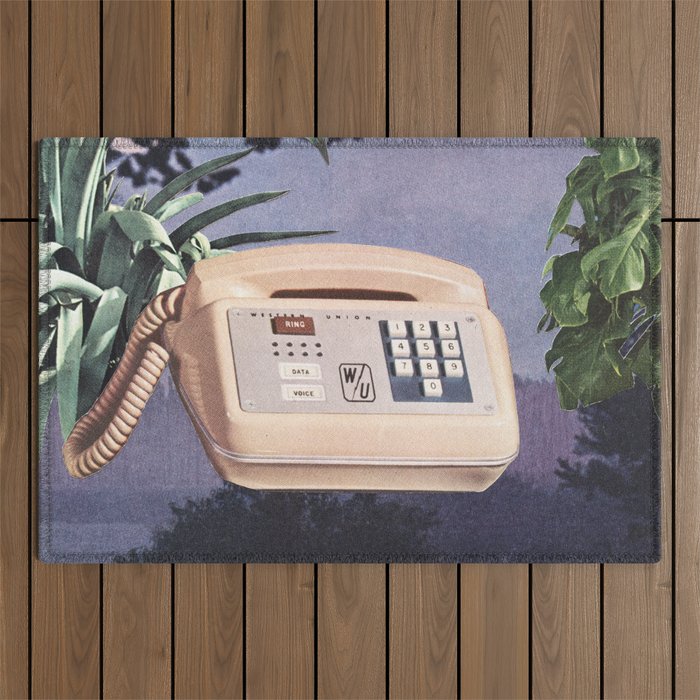 Late Nite Phone Talks Outdoor Rug Gallery Image 1