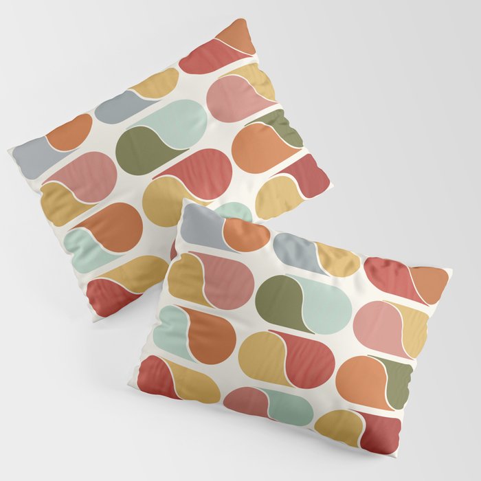 Colorful modern abstract Pillow Sham Gallery Image 3