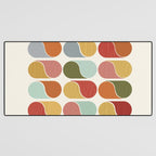 Colorful modern abstract Desk Mat Gallery Image 3