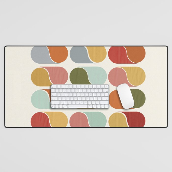 Colorful modern abstract Desk Mat Gallery Image 1