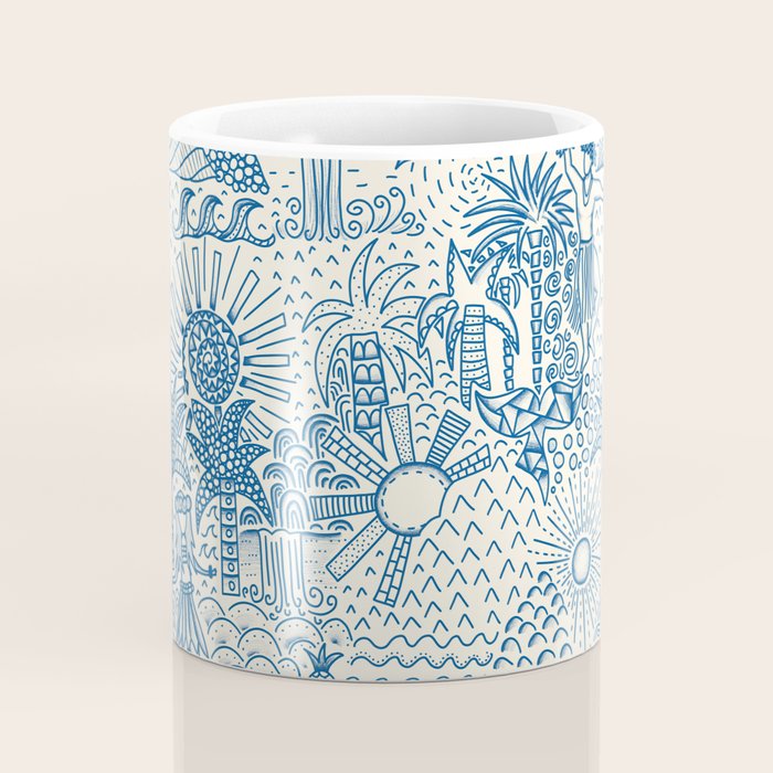 Hawaiian Toile Coffee Mug Gallery Image 4