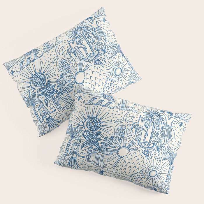 Hawaiian Toile Pillow Sham Gallery Image 1