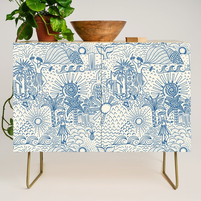 Hawaiian Toile Credenza Gallery Image 1