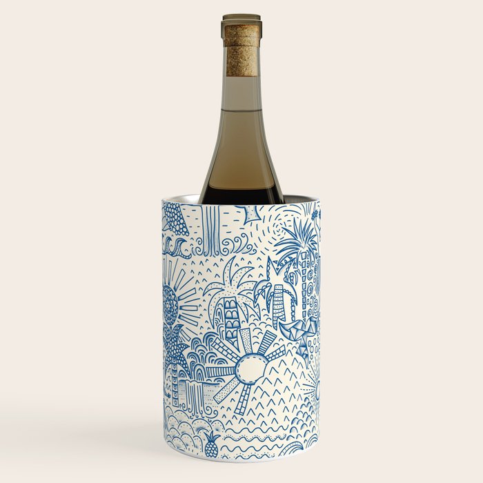 Hawaiian Toile Wine Chiller Gallery Image 1