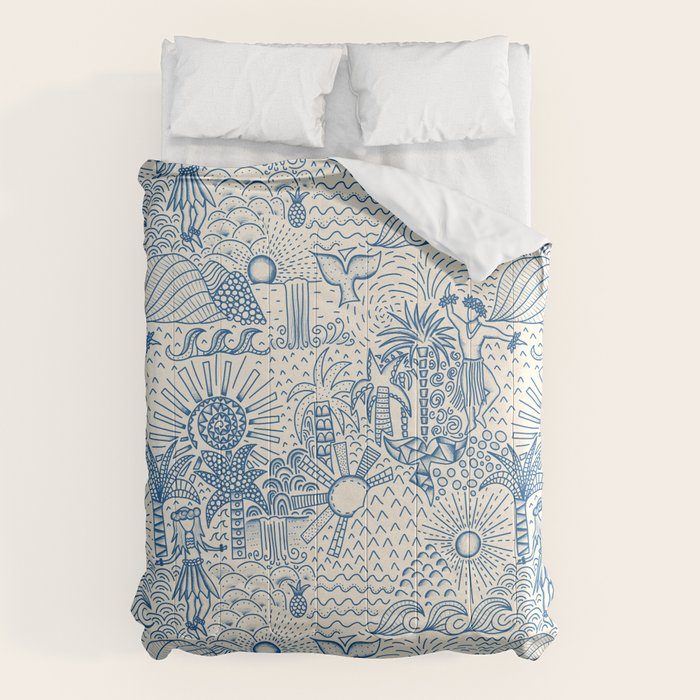Hawaiian Toile Comforter Gallery Image 6