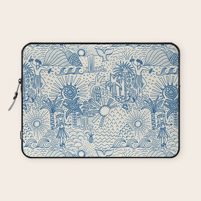 Hawaiian Toile Laptop Sleeve Gallery Image 1