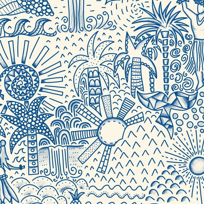 Hawaiian Toile Coffee Mug Gallery Image 2