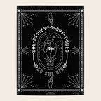 She Believed She Could So She Did - White Ink on Black Poster Gallery Image 4