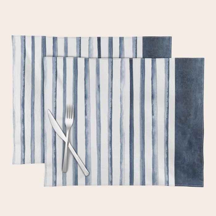 Stripes | Watercolor Pattern Placemat Gallery Image 1