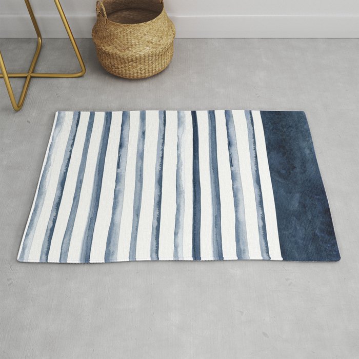 Stripes | Watercolor Pattern Rug Gallery Image 1