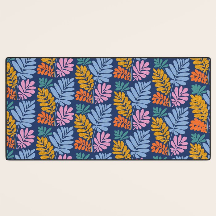 Tropical Bright Night Pattern Desk Mat Gallery Image 3