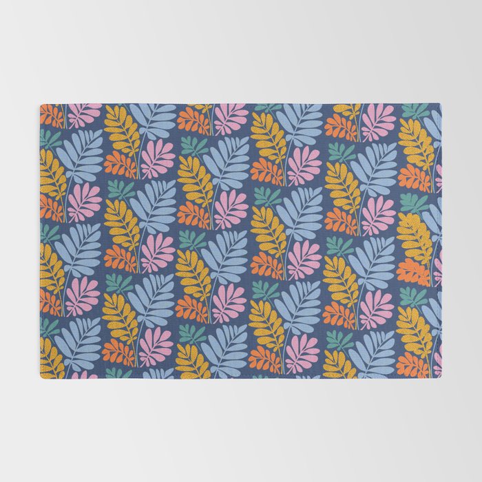 Tropical Bright Night Pattern Rug Gallery Image 2