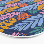 Tropical Bright Night Pattern Bath Mat Gallery Image 3