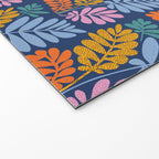 Tropical Bright Night Pattern Welcome Mat Gallery Image 2