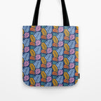 Tropical Bright Night Pattern Tote Bag Gallery Image 1