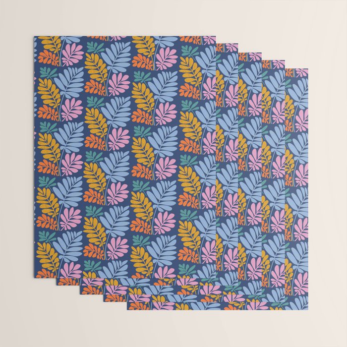Tropical Bright Night Pattern Wrapping Paper Gallery Image 3
