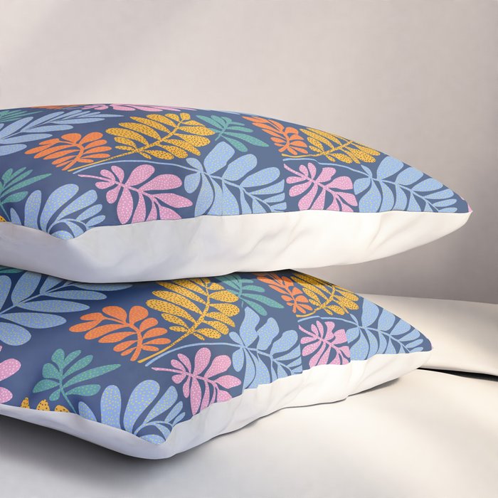 Tropical Bright Night Pattern Pillow Sham Gallery Image 3