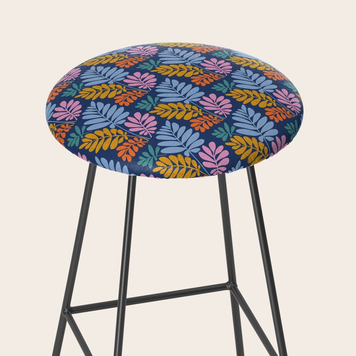 Tropical Bright Night Pattern Stool Gallery Image 2