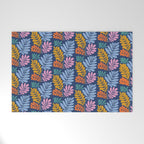 Tropical Bright Night Pattern Welcome Mat Gallery Image 1