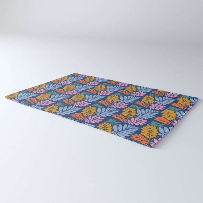 Tropical Bright Night Pattern Rug Gallery Image 3